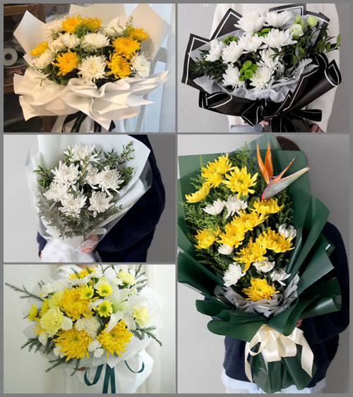 云南红河州弥勒市弥阳镇白事花束代送